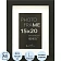 Рамка пластиковая с паспарту Gloria Black 15x20 37
