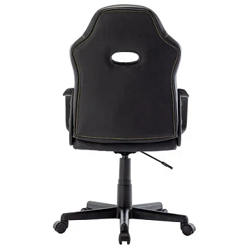 Кресло компьютерное BRABIX 'Stripe GM-202', экокожа, черное/желтое, 532510