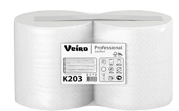 Полотенца бумажные рулонные 150 м, VEIRO (Система H1) COMFORT, 2-слойные, белые, КОМПЛЕКТ 6 рулонов,
