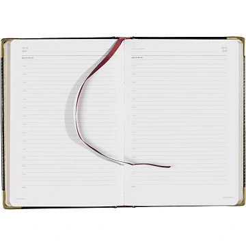 Ежедневник недатированный А5+, 145х205,Sidney Nebraska,чер,з.уг 3-128/17