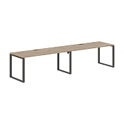 Стол 2-х местный EQWST 3580 Дуб Денвер светлый/Мокко 3526х800х750 EDIS