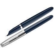 Ручка перьевая Parker '51 Midnight Blue CT' черная, 0,8мм, подарочная упаковка