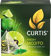 Чай Curtis Fresh Mojito (Фреш Мохито), зеленый, 20 пирамидок