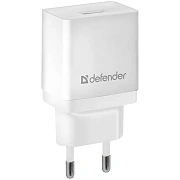 Зарядное устройство сетевое Defender EPA-10, 1*USB, 2.1А output, пакет, белый