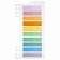 Закладки клейкие пастельные BRAUBERG PASTEL, пластиковые, 45х10 мм, 10 цветов х 20 листов, 115579