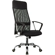 Кресло VB_EChair-508 TTW сетка/ткань/кожзам  черный хром