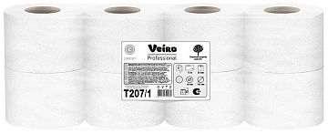 Туалетная бумага Veiro Professional Comfort 2 слоя, 8 рулонов, 15м, белая, Т207/1