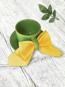 METRO PROFESSIONAL Салфетки бумажные двуслойные желтые 250шт, 33x33см