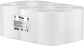 Бумажные полотенца Veiro Professional Basic К101, в рулоне, 180м, 1 слой, белые