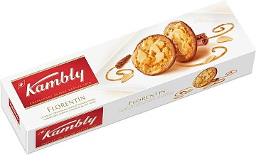 Печенье Kambly Florentin миндаль-карамель-шоколад, 100г