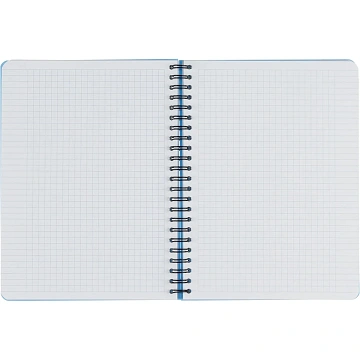 Бизнес-тетрадь А5,96л,кл,спир,пластик,тон.бл. Attache Bright colours Голуб