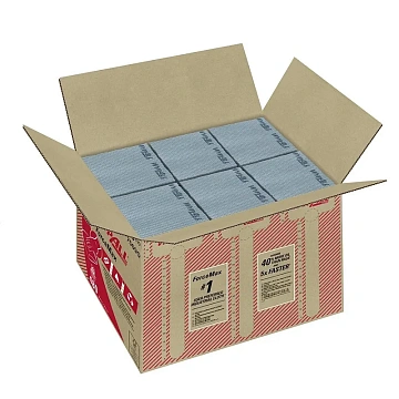 Протирочные салфетки Kimberly-Clark Wypall Forcemax 7569, листовые, 480шт, 1 слой, голубые