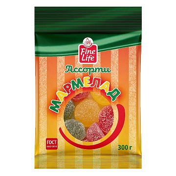 Fine Life Мармелад ассорти, 300г