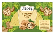 Сыр Ларец с грецкими орехами кусок 45%, 245г