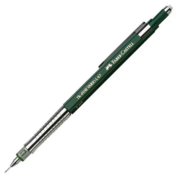 Карандаш механический Faber-Castell 'TK-Fine Vario L' 0,7мм, с ластиком, темно-зеленый
