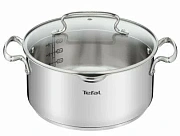 Кастрюля TEFAL Duetto с крышкой 24 см, 4,7 л