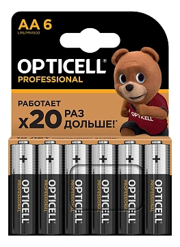 Батарейки Opticell Professional AA, 6шт