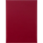 Папка адресная без тиснения бумвинил с поролоном красная