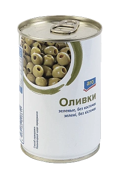 aro Оливки зеленые без косточки 300 г