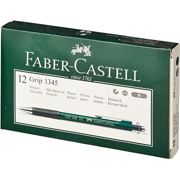 Карандаш механический Faber-Castell GRIP1345,0,5мм,зел.металл