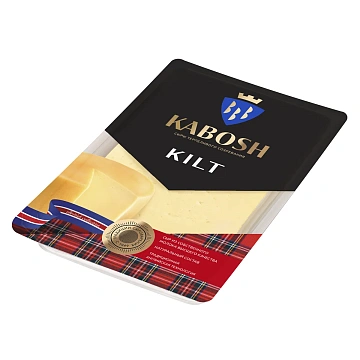 Сыр Кабош Kilt полутвердый нарезка 45%, 125г
