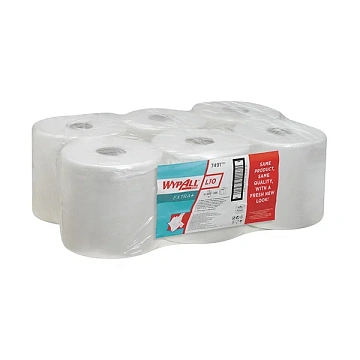 Протирочный материал Kimberly-Clark WypAll L10, 7491, общего назначения, в рулоне с центральной вытяжкой, 152м, 1 слой, белый