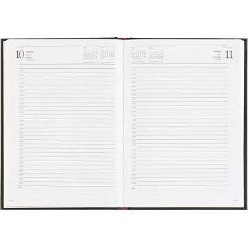 Ежедневник датированный 2026 А5+ IDEAL NEW черный 3-344/03