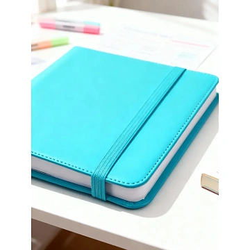 Ежедневник недатированный синий, А5, 140x200мм, 136 л. ATTACHE