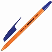Ручка шариковая ОФИСМАГ 'X-333 Orange', СИНЯЯ, корпус оранжевый, узел 1 мм, линия письма 0,5 мм, 143