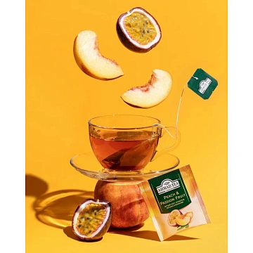 Чай Ahmad Tea черный Персик-Маракуйя 25пакx1,5г/уп 2251