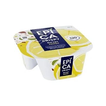 Йогурт Epica Crispy лимон 4.8%, 140г