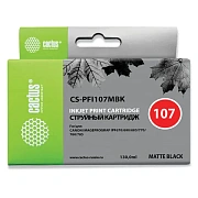 Картридж струйный CACTUS (CS-PFI107MBK) для CANON PF680/685/780/785, матовый черный