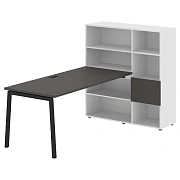 Рабочая станция ELWST 1217 Мокко/Черный 1790х1250х1355 EDIS
