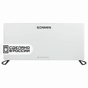 Обогреватель-конвектор SONNEN ONYX-2000.1, 2000 Вт, Х-образный нагревательный элемент, белый, сделано в России, 457630