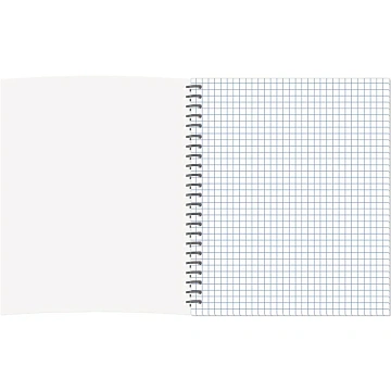 Бизнес-тетрадь Цветы А5 96л,клетка,обл. мел,картон, спираль,гол