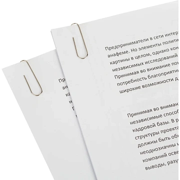 Скрепки металлические без. покрытия,28 мм, негофрирован.,100шт/уп