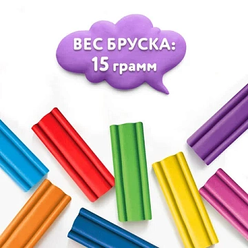 Пластилин мягкий ЮНЛАНДИЯ 'ВЕСЕЛЫЙ ШМЕЛЬ', 12 цветов, 180 г, СО СТЕКОМ, 106672