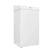 Мусорное ведро Merida Stella R KSB102.R, 47л, белое, металлическое, с конусным отверстием