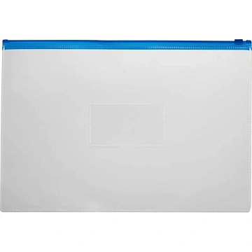 Папка-конверт на молнии А5 син