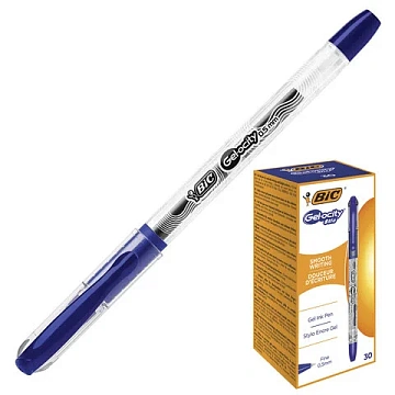 Ручка гелевая с грипом BIC 'Gelocity Stic', СИНЯЯ, узел 0,5 мм, линия письма 0,29 мм, CEL1010265