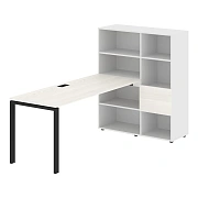 Рабочая станция EURST 1117 Ясень Траун/Черный 2190х1120х1355 EDIS