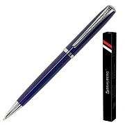 Ручка подарочная шариковая BRAUBERG 'Cayman Blue', корпус синий, узел 1 мм, линия письма 0,7 мм, синяя, 141409