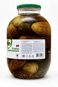 aro Огурцы маринованные, 3кг