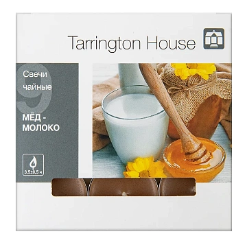 Tarrington House Свеча Чайная ароматическая Мед & молоко, 9шт