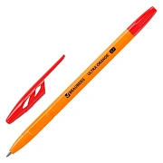 Ручка шариковая BRAUBERG 'ULTRA ORANGE', КРАСНАЯ, узел 0,7 мм, чернила ГЕРМАНИЯ, наконечник ШВЕЙЦАРИЯ, 143564