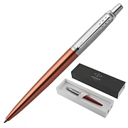 Ручка шариковая PARKER 'Jotter Core Chelsea Orange CT', корпус оранжевый, детали хром, синяя, 195318