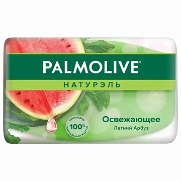 Мыло туалетное 90 г, PALMOLIVE НАТУРЭЛЬ 'Летний арбуз', освежающее, 32940, 8693495032940
