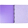 Бизнес-тетрадь А5,96л,кл,спир,пласт,тон.бл. Attache Bright colours Сиренев