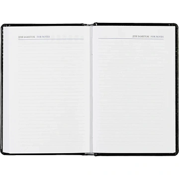 Ежедневник недатированный черн, А6, 100x150, 320стр, Agenda