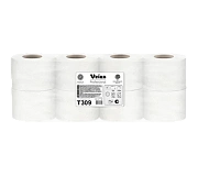 Туалетная бумага Veiro Professional Premium T309, белая, 3 слоя, 20м, 160 листов, 8 рулонов